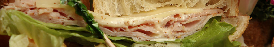 Eating Deli Sandwich at Loschiavo's Produce & Deli.